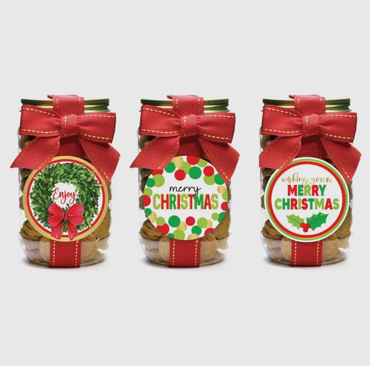 Cookies - Christmas Holiday Asst #1 - Pint Jars