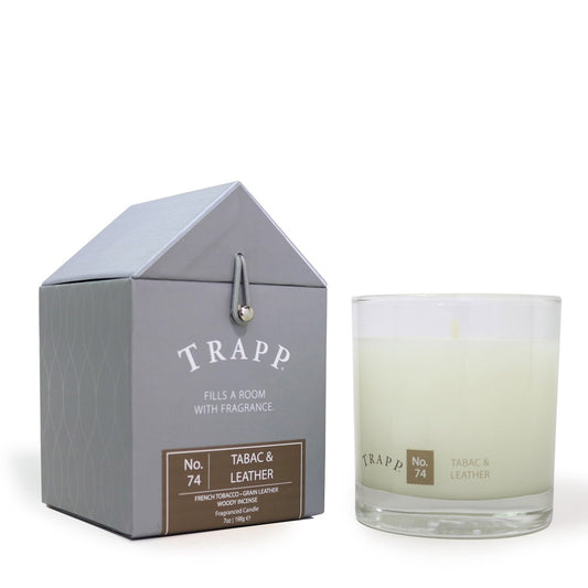 Trapp 7oz. Large Poured Candle - No. 74 Tabac & Leather